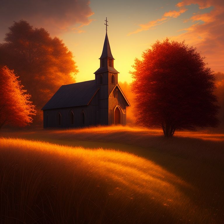 country church background