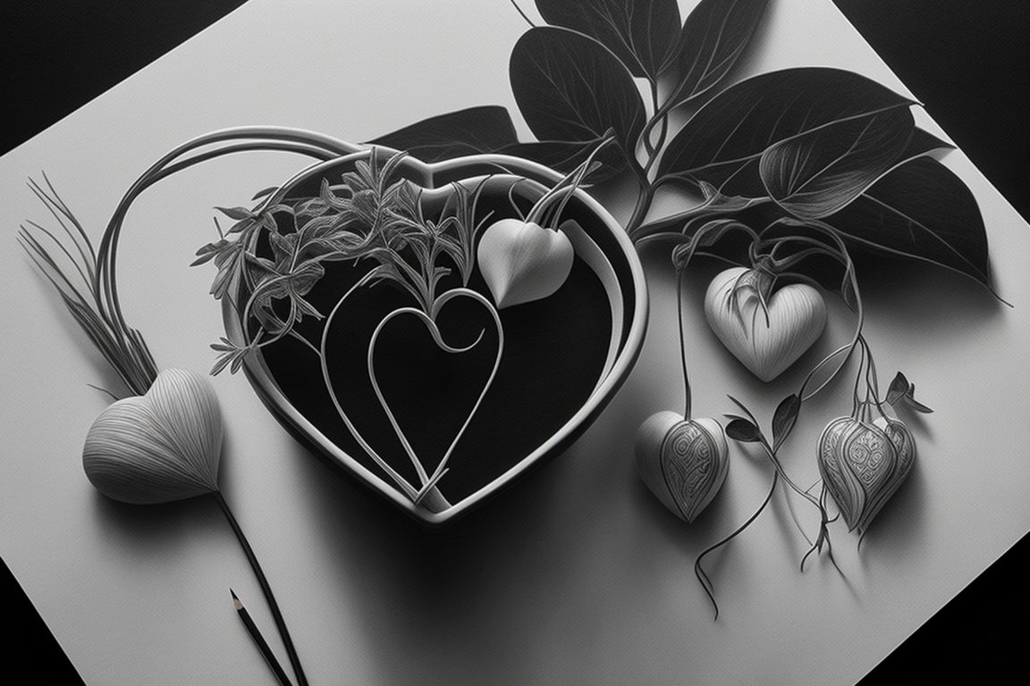 drawing realistic hearts