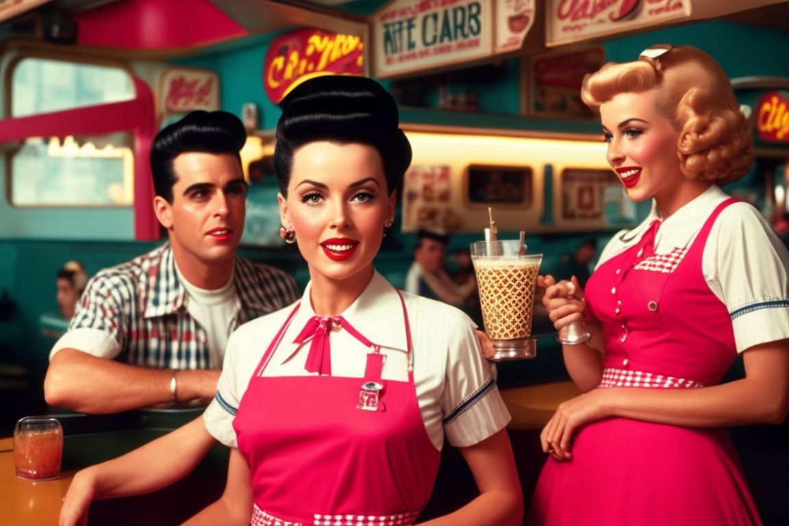 Women's 50's Soda Shop Waitress