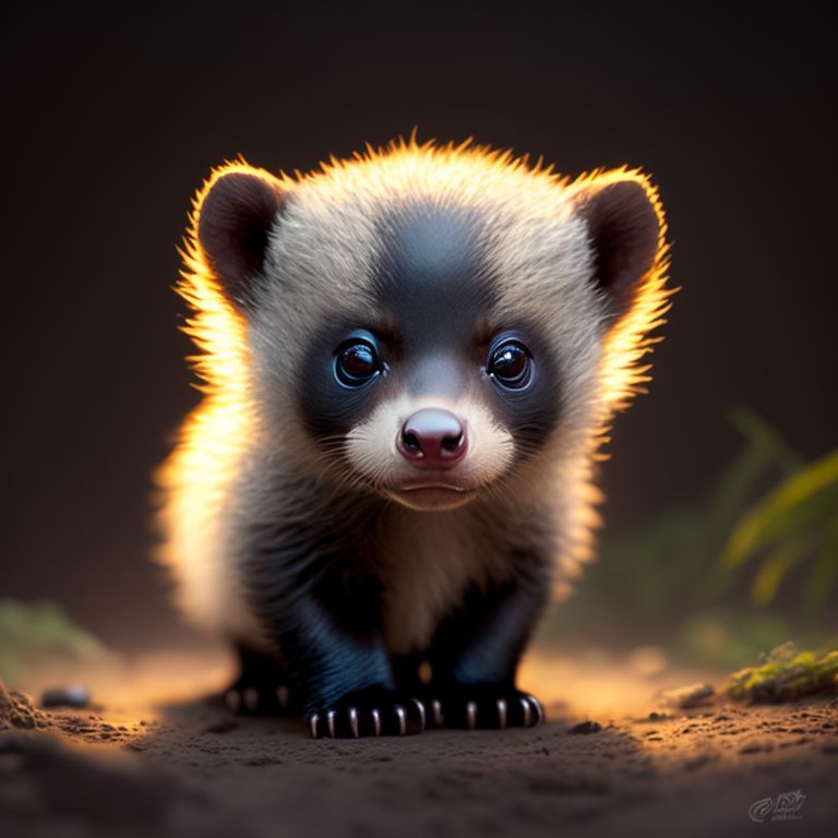 entire-crane19: Baby Honey Badger