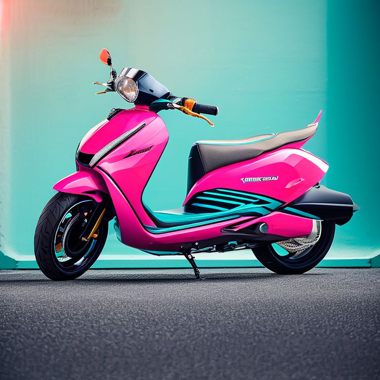 Yamaha pink shop scooter