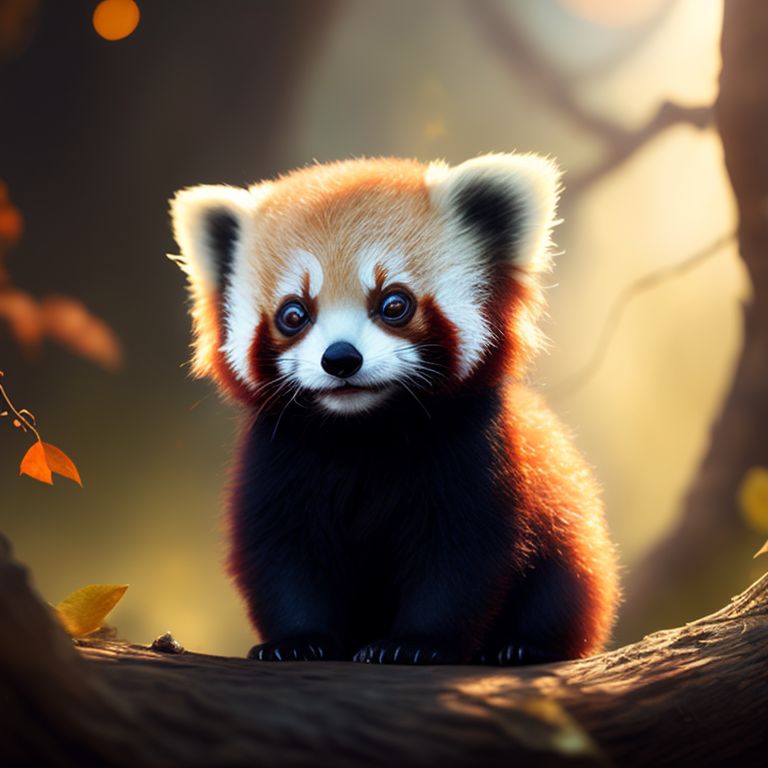 true-narwhal809: Baby red panda standing