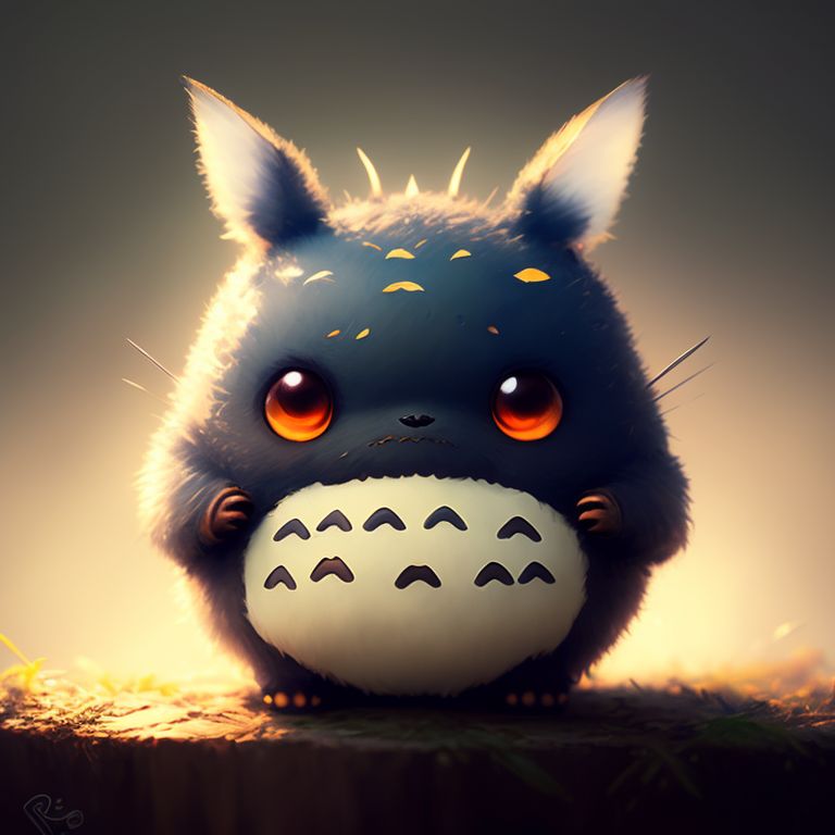 Chibi Totoro Wallpaper