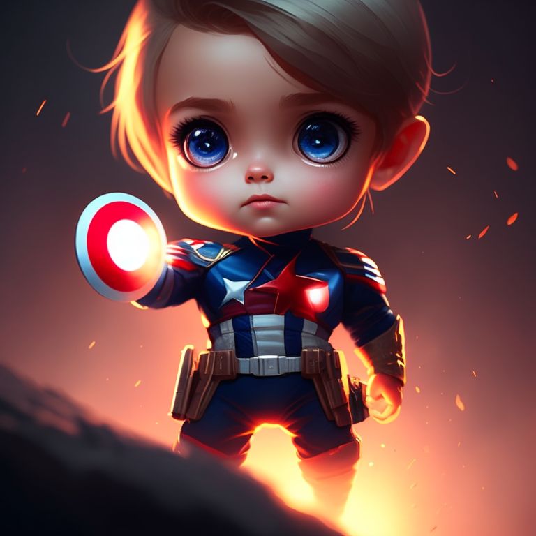 Chibi Captain America Girl
