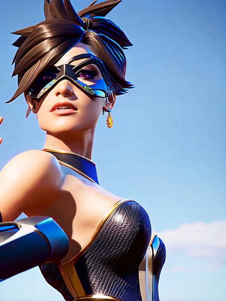 Tracer Wallpaper 4K, Cosplay, Overwatch