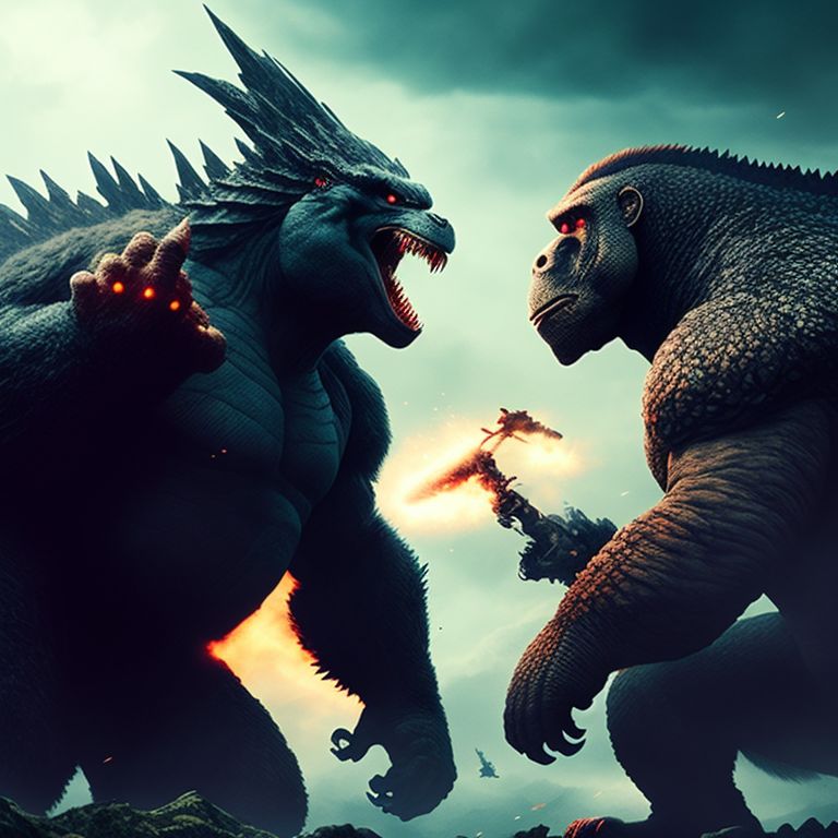 Misia_beary: Godzilla vs kong