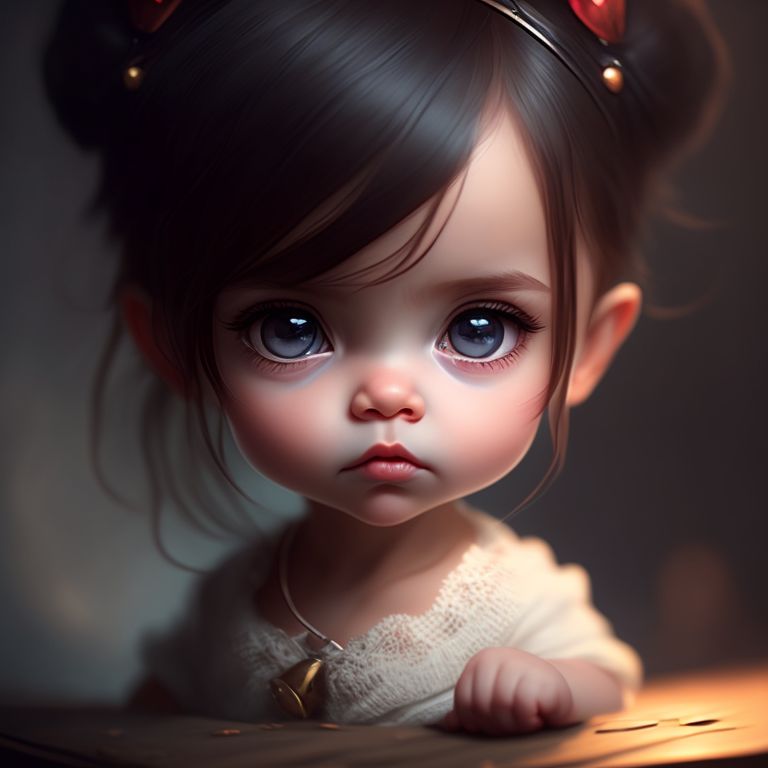 baby girl cartoon cute