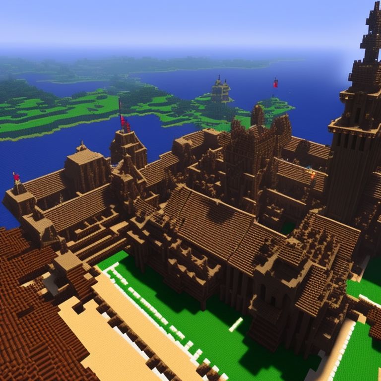 minecraft medieval city