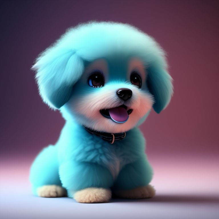 cute fluffy dog