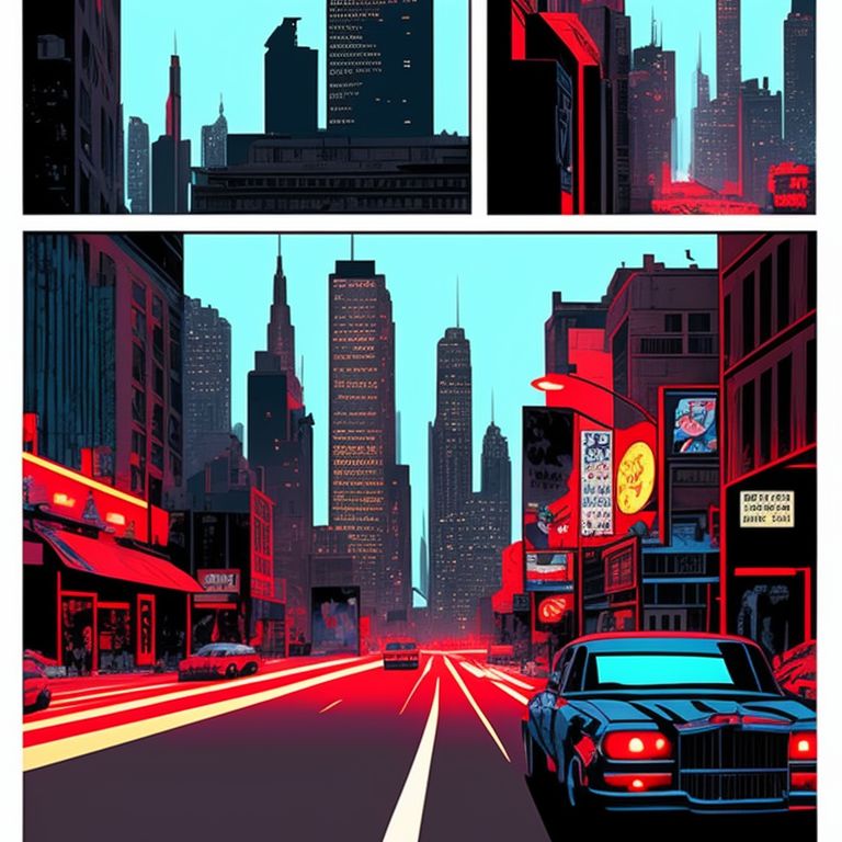 comic book city background