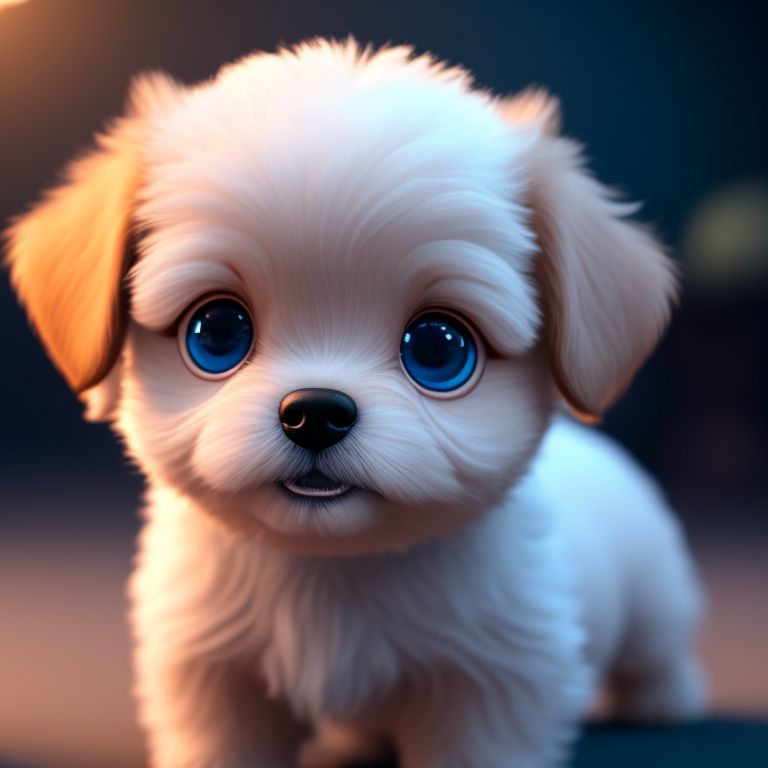 wobbly-wasp284: super cute mini dog with big blue eyes