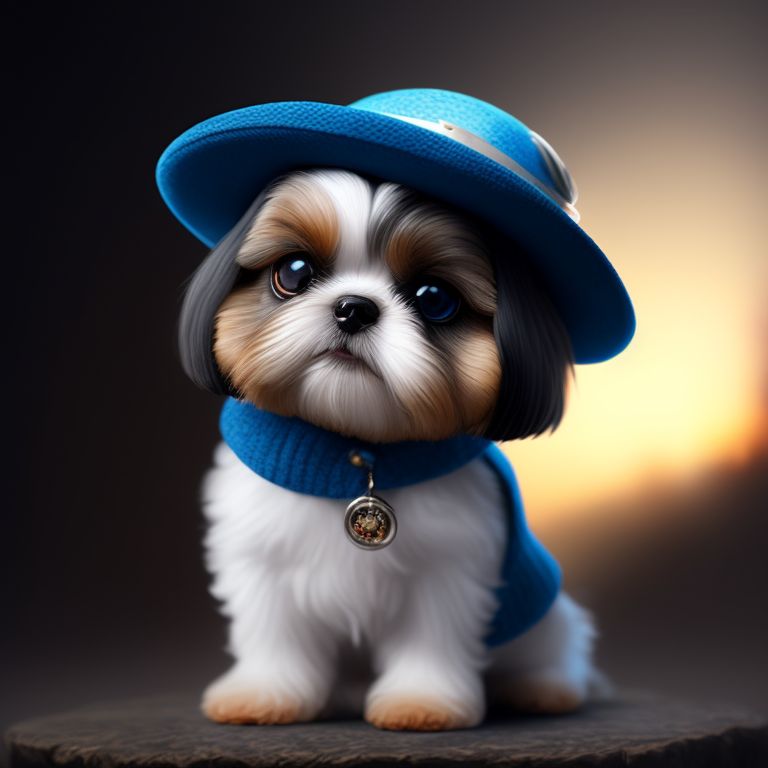 Shih tzu blue store eyes