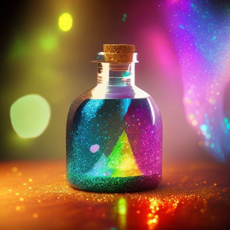 Rainbow Potions Can-shaped Glass, Dungeons and Dragons Glass, Potion Glass  