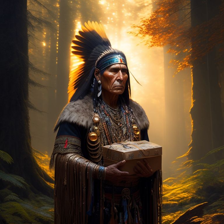 native american shaman art