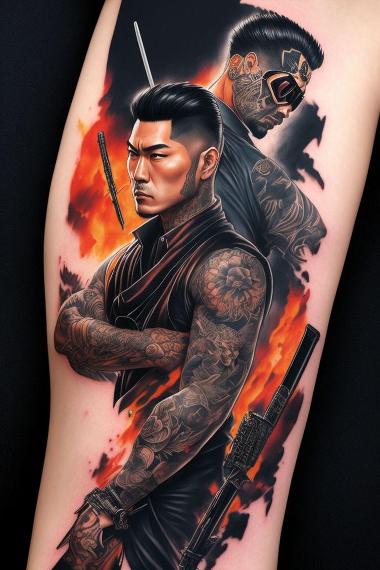 colorful sleeve tattoo designs