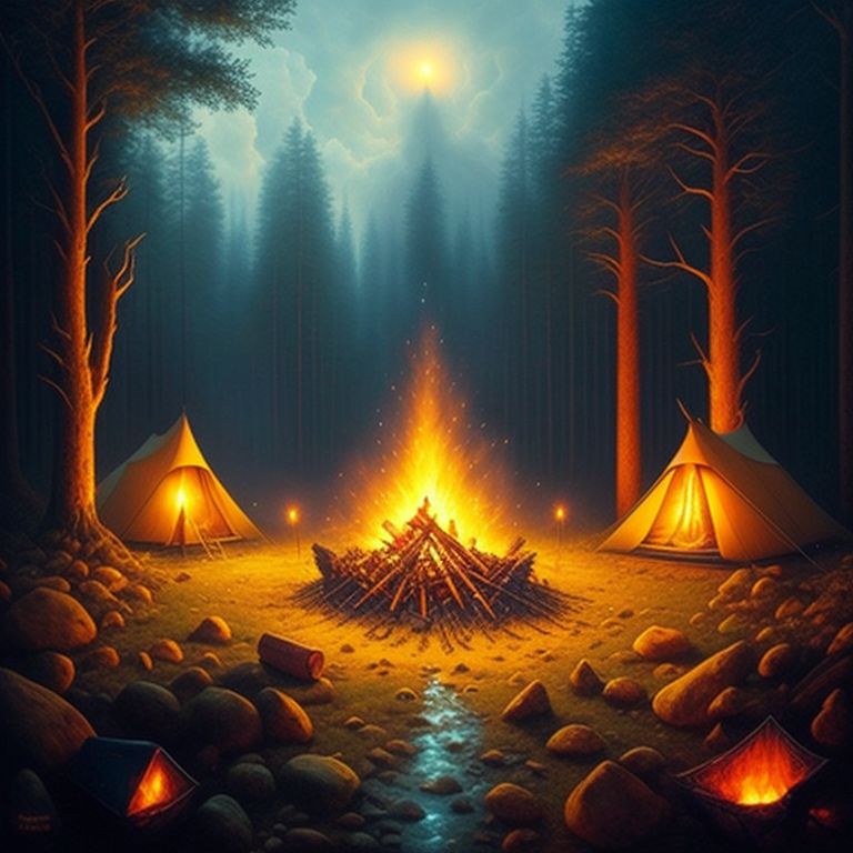 campfire art