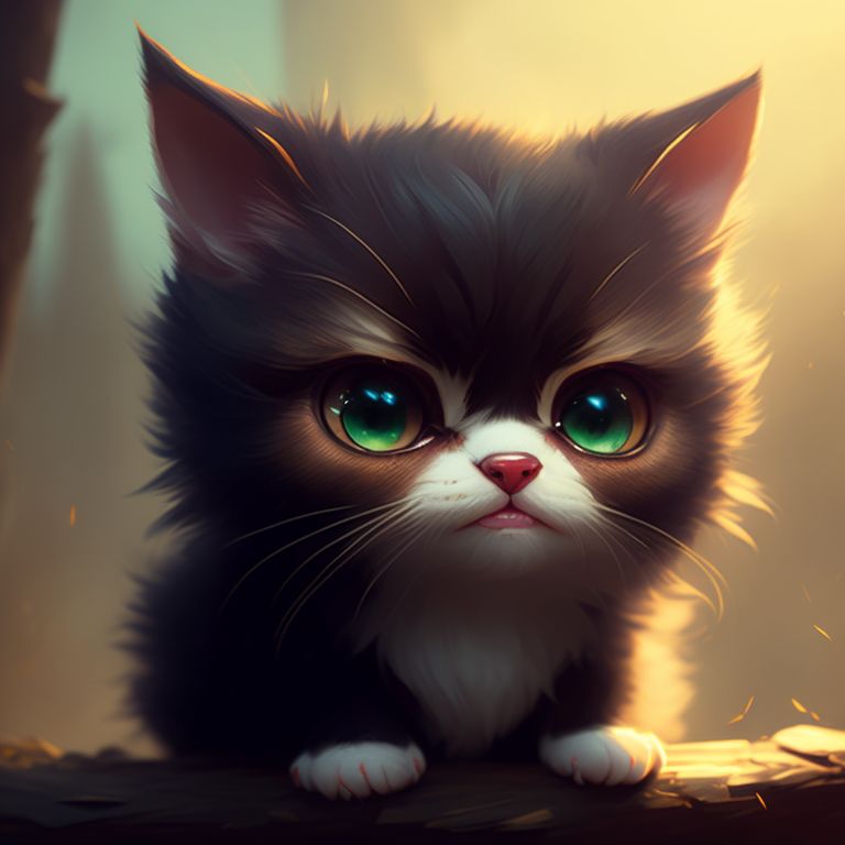 angry chibi cat