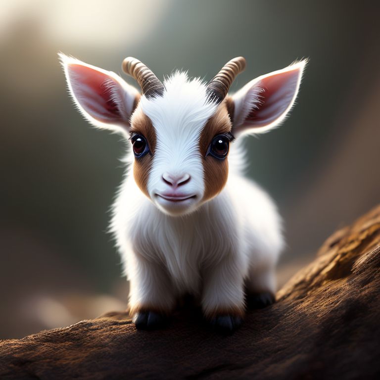 limp-kudu29: A baby billy goat with a startled expression