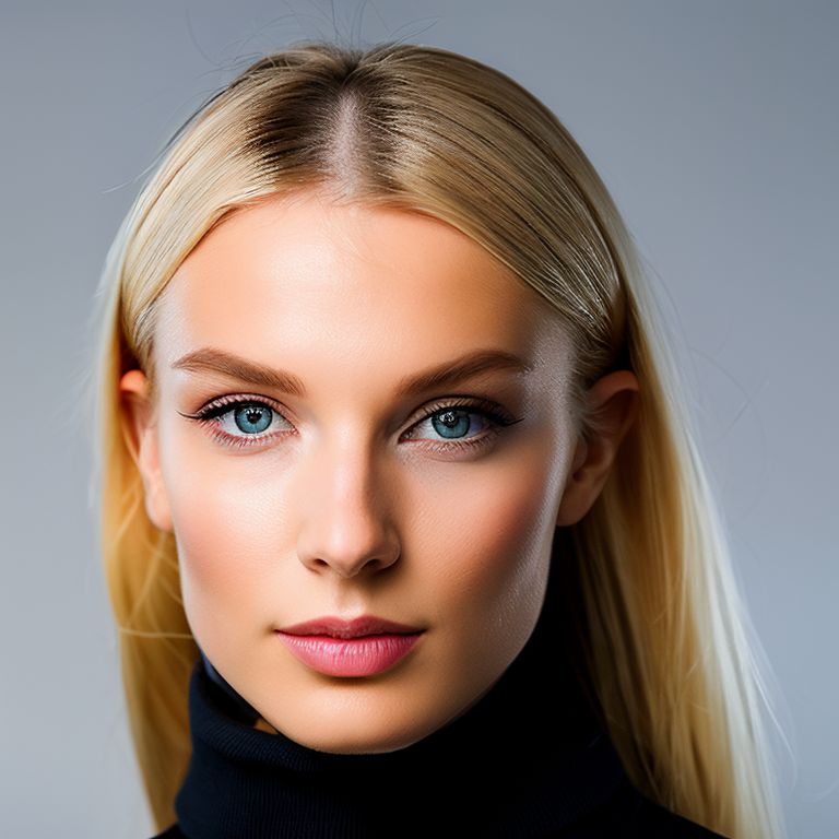 Sharp Facial Features Women