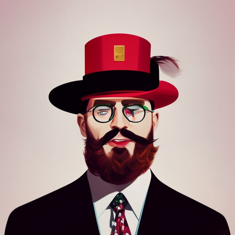 anxiousgaur931 monocle, capitalist, high hat, man, gold teeth, happy