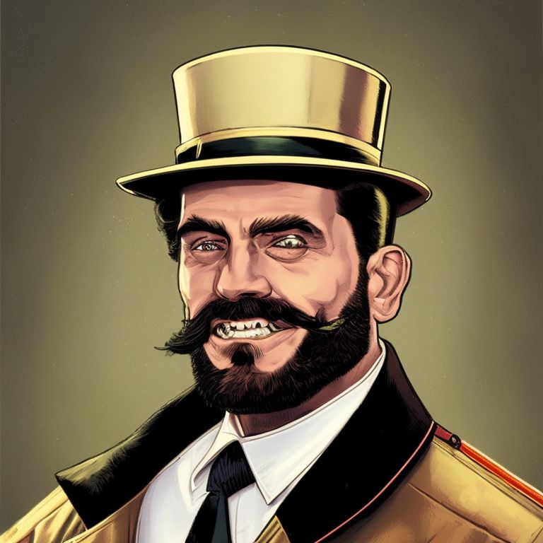 anxiousgaur931 monocle, capitalist, high hat, man, gold teeth, happy