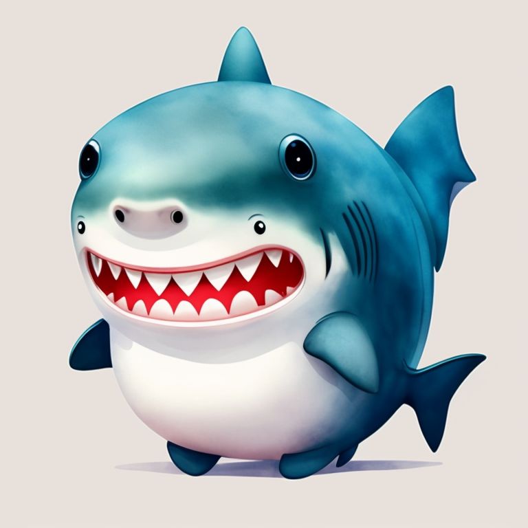 Cartoon Shark Character Vector Illustration Stock Illustration - Download  Image Now - Shark, Baby - Human Age, Cartoon - iStock