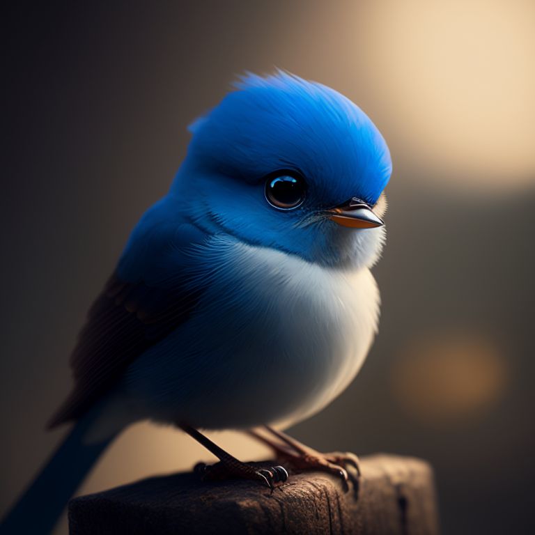 Petit carnet A6 - Blue Bird