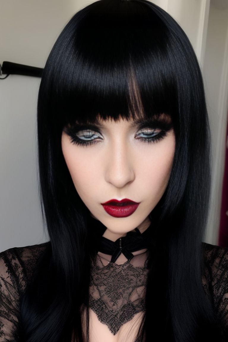 eager-heron151: goth girl, bangs, bedroom, webcam
