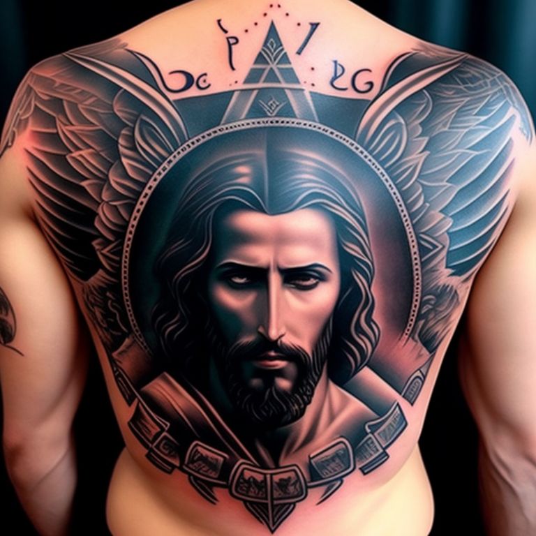 jesus chest tattoos