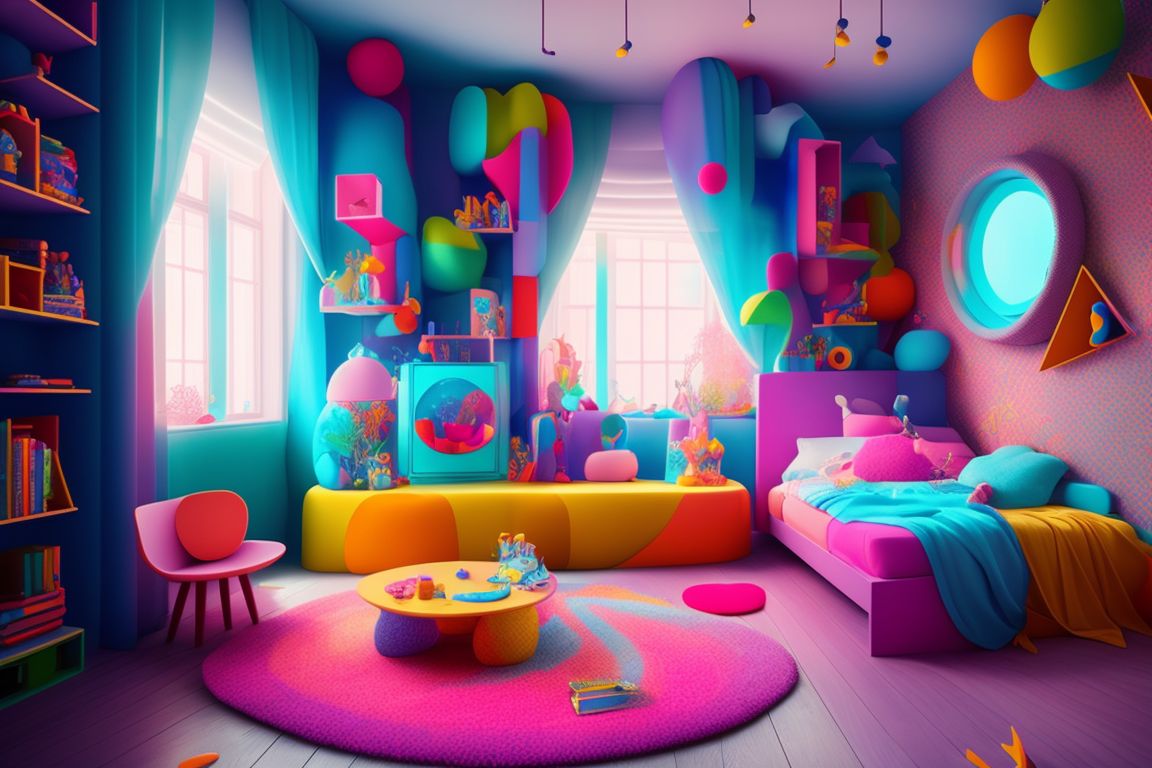 Monster In The Kids Room. 3d Illustration And Photo Elements Concept Stock  Photo, Picture and Royalty Free Image. Image 87750400.