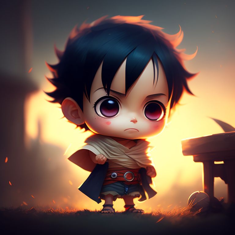 Luffy small Chibi cute  One piece luffy, Anime, Luffy