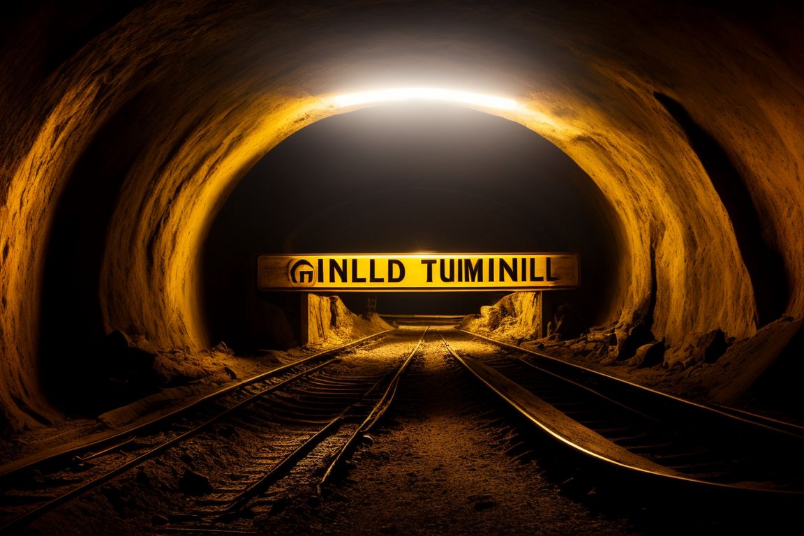 loyal-zebra277: gold mine tunnel with sign