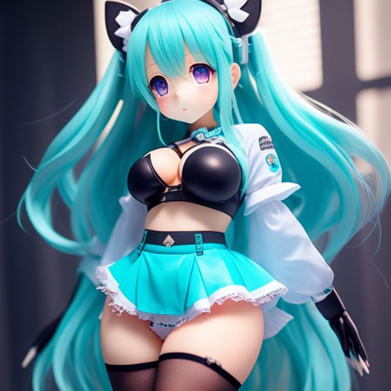 Wavy Herring57 Hatsune Miku With Huge Breasts And Super Thick Thighs