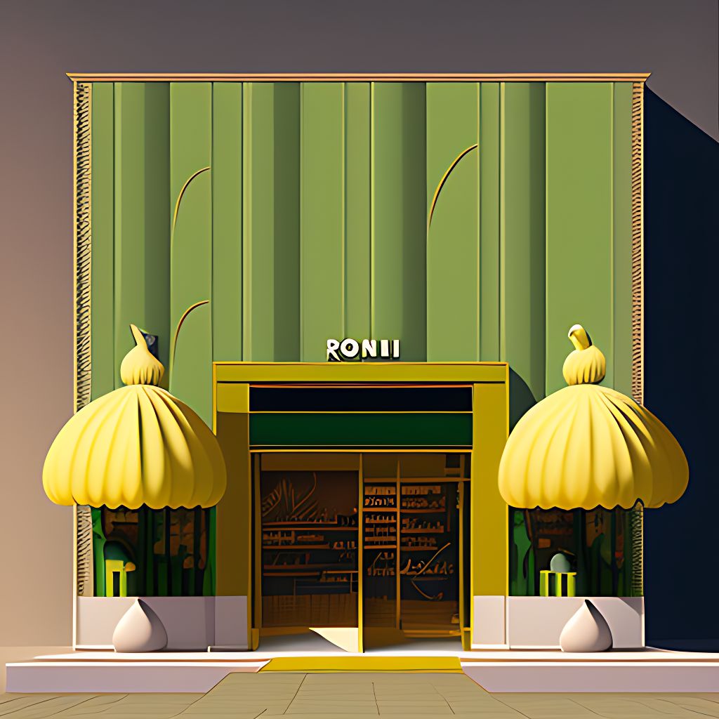 arid-ram792: fendi store front in green-yellow color