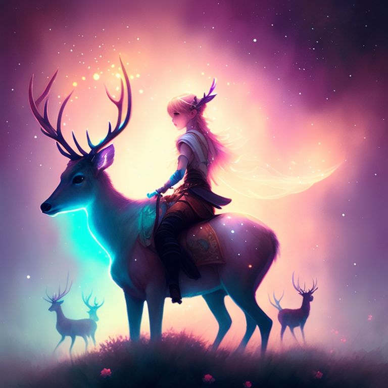 Riding Deer