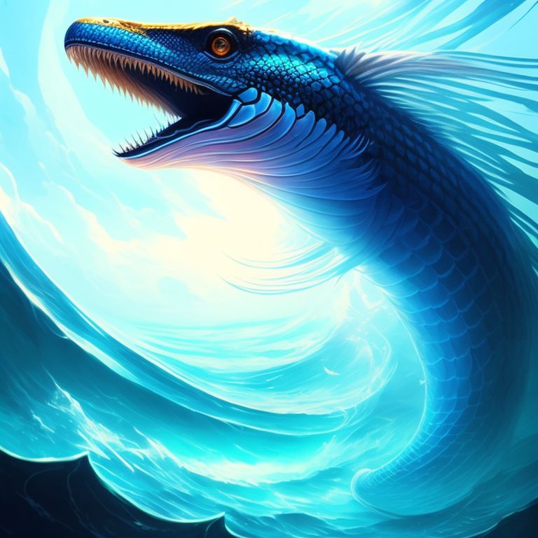 only-grouse769: A blue King Cobra flying in the sea