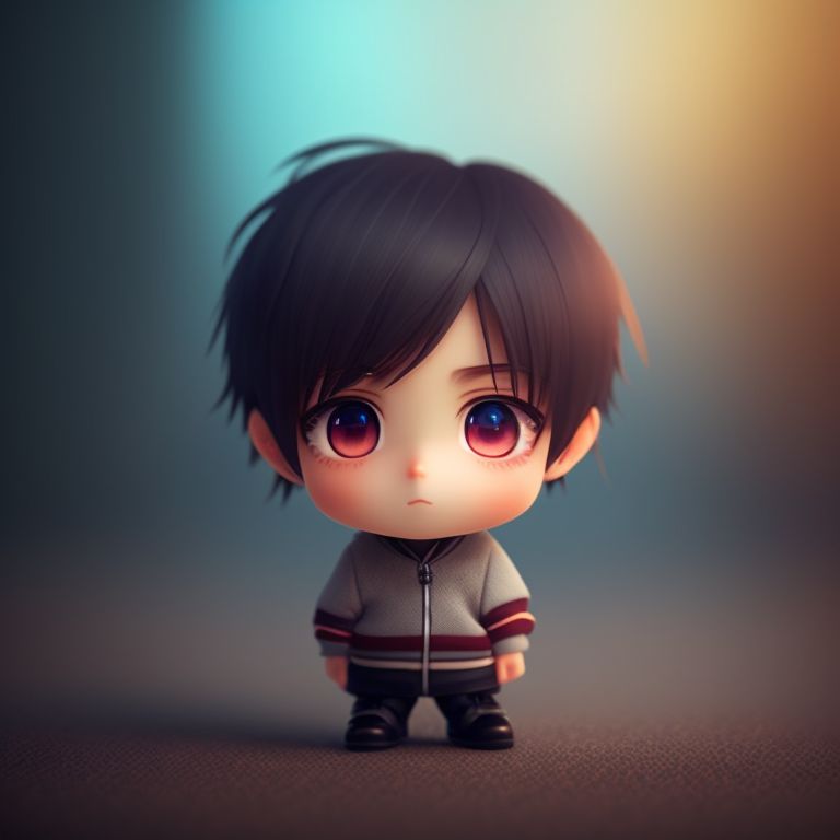 chibi sad boy