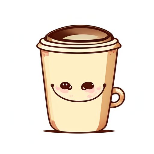 Hot Cup of kawaii cute coffee - NeatoShop