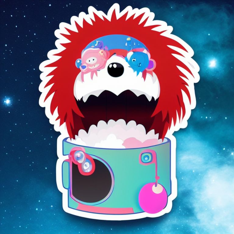 sasseycat1964 cute fluffy monster