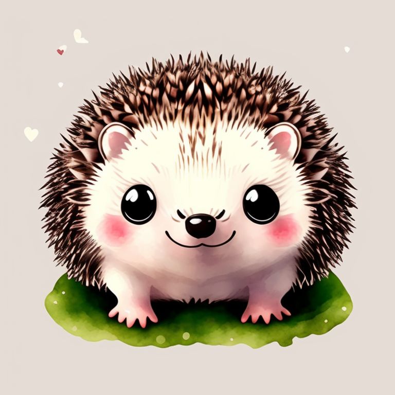 Cute Hedgehog Drawing
