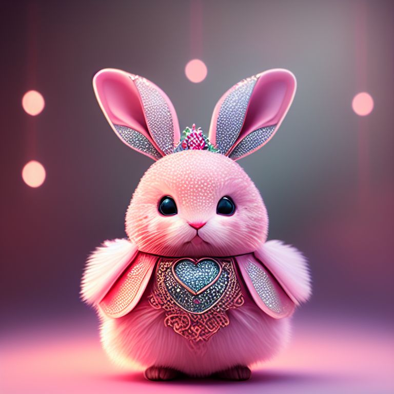 Premium AI Image  Bright and Vivid Instagram Profile Pic A Cute Little  Bunny with WideEyed Innocence Sporting a Fru