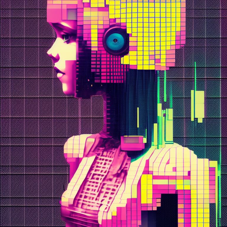 Aerishiph girl with robot parts