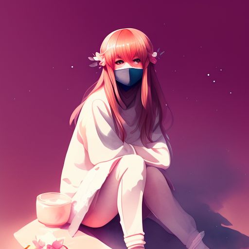 worthy-ape484: Monika from doki doki sitting in a sus pose