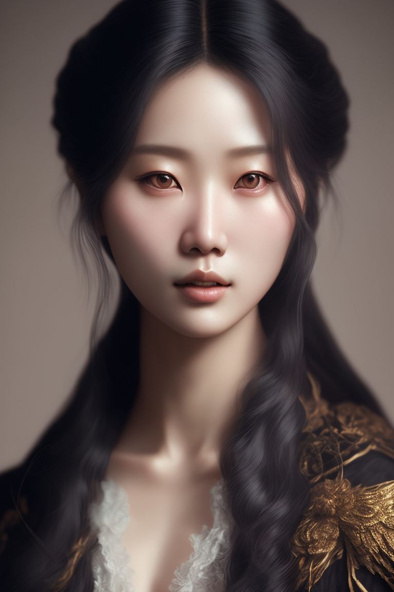 MShare: A portrait of korean woman, full body