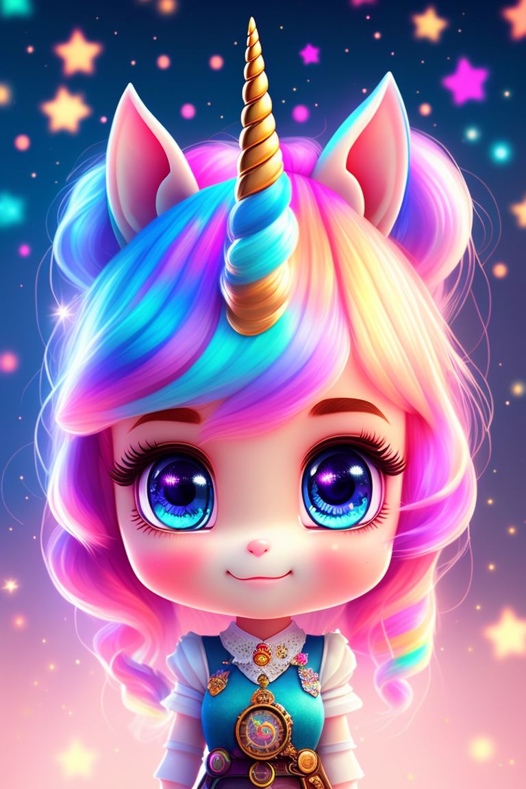 How to Draw a Unicorn Cute Girl Easy 