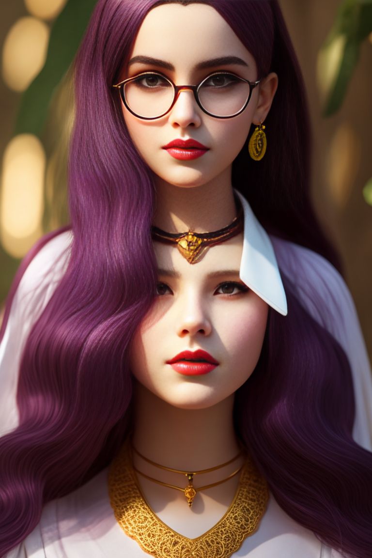 timelyeagle953 She wears a pair of eyeglasses that adds to her