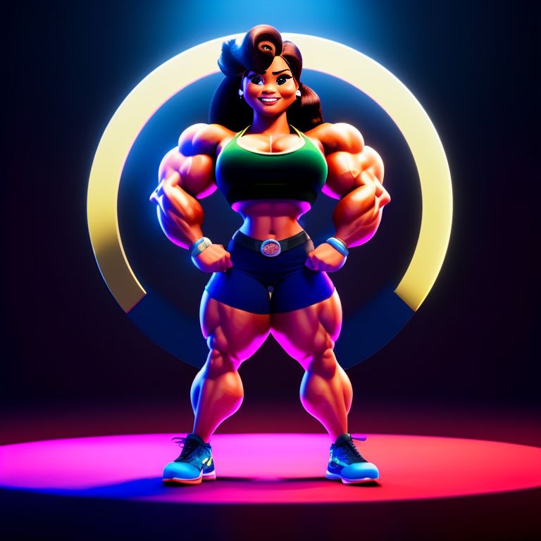 secret-mole287-strong-women-with-big-muscles-lifting-weights