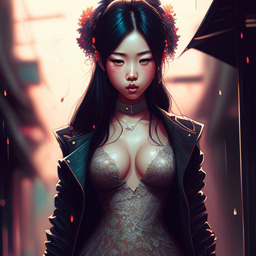 asian girl, me, digital 2d, 2019 : r/Art