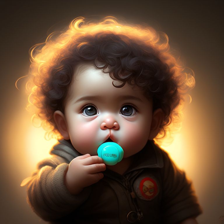 cute toddler boy with curly hair