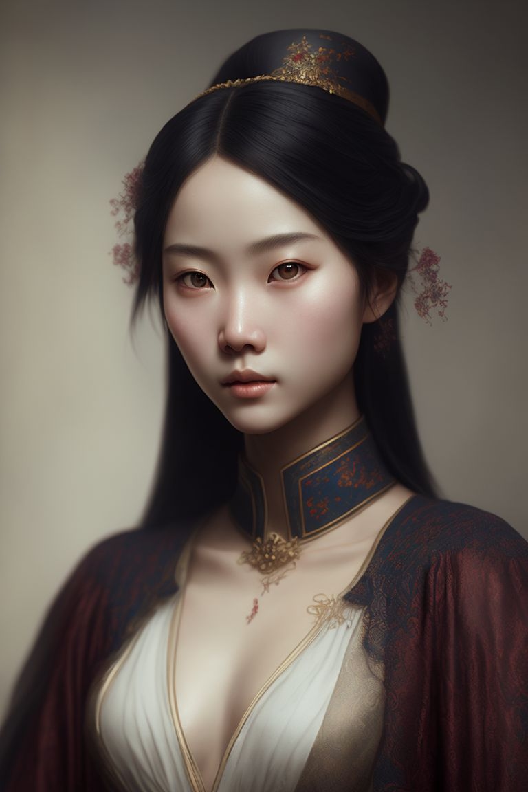 strong-eel831: A portrait of chinese girl